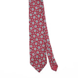 Front Front Detail of Vintage 1990's Van Heusen Geometric Patterned Tie