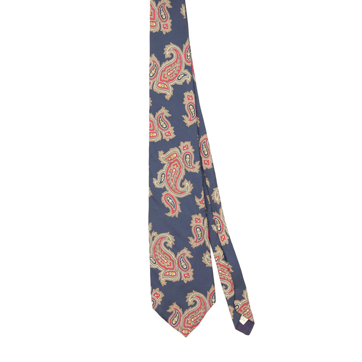Front of Vintage 1990's Paisley Patterned Tie