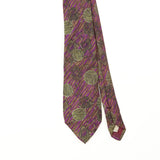 Front Front Detail of Vintage 1990's Floral Patterned Tie