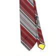 Front Detail of Vintage 1980's Striped Patterned Tie