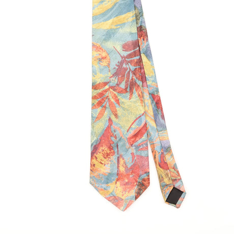 Front Detail of Vintage 1910's Paco Rabanne Abstract Patterned Tie