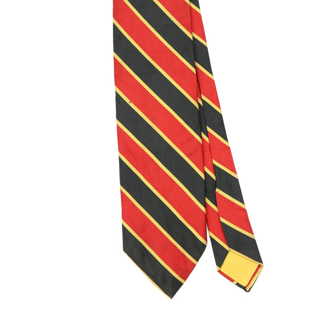 Front Front Detail of Vintage 1970's Striped Patterned Tie