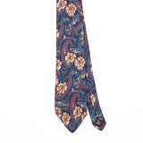 Front Front Detail of Vintage 1990's Floral Patterned Tie