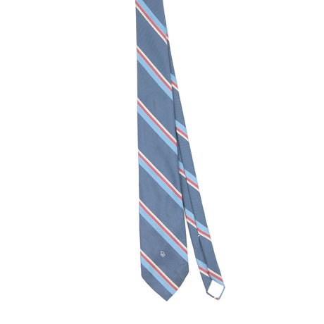 Front Front of Vintage 1990's Christian Dior Striped Patterned Tie