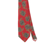 Front Front Detail of Vintage 1990's Christian Dior Geometric Patterned Tie