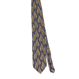 Front Front of Vintage 1990's Mulberry Paisley Patterned Tie