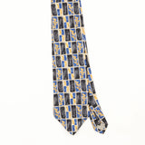 Front Front Detail of Vintage 1990's Givenchy Geometric Patterned Tie