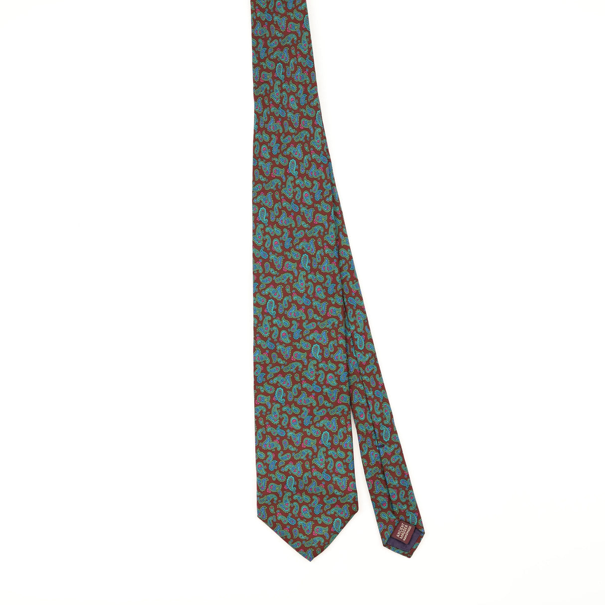Front of Vintage 1990's Paisley Patterned Tie