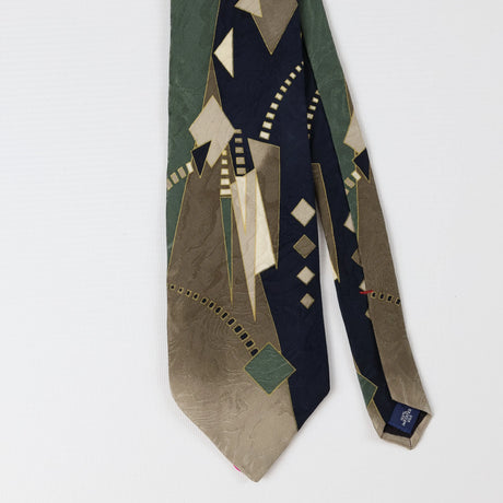 Front Detail of Vintage Abstract Patterned Tie