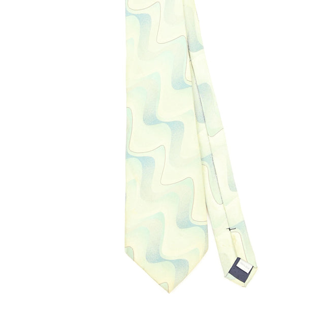 Front Front Detail of Vintage 1990's Pierre Cardin Waves Abstract Patterned Tie