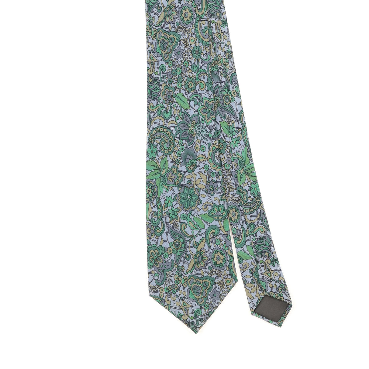 Front Detail of Vintage 1980's Pierre Cardin Floral Patterned Tie