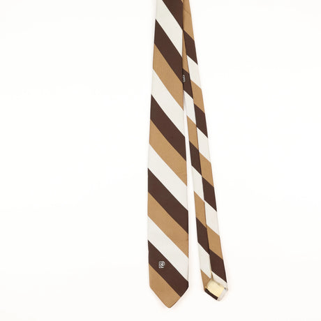 Front of Vintage 1980's Pierre Cardin Striped Patterned Tie