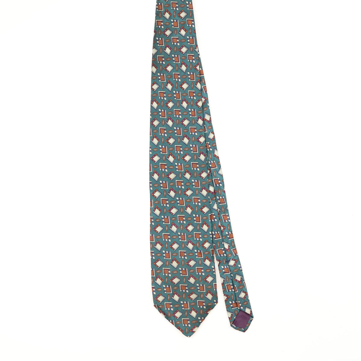 Front Front of Vintage 1990's Boston Traders Geometric Patterned Tie