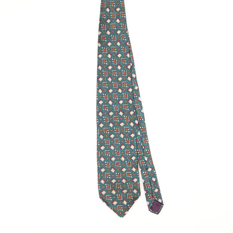 Front Front of Vintage 1990's Boston Traders Geometric Patterned Tie