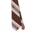 Front Front Detail of Vintage 1980's Givenchy Striped Patterned Tie